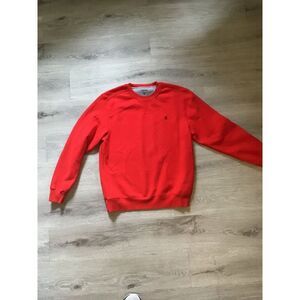 IZOD Advantage Men's Sweatshirt Medium‎ Long sleeve Fleece Red